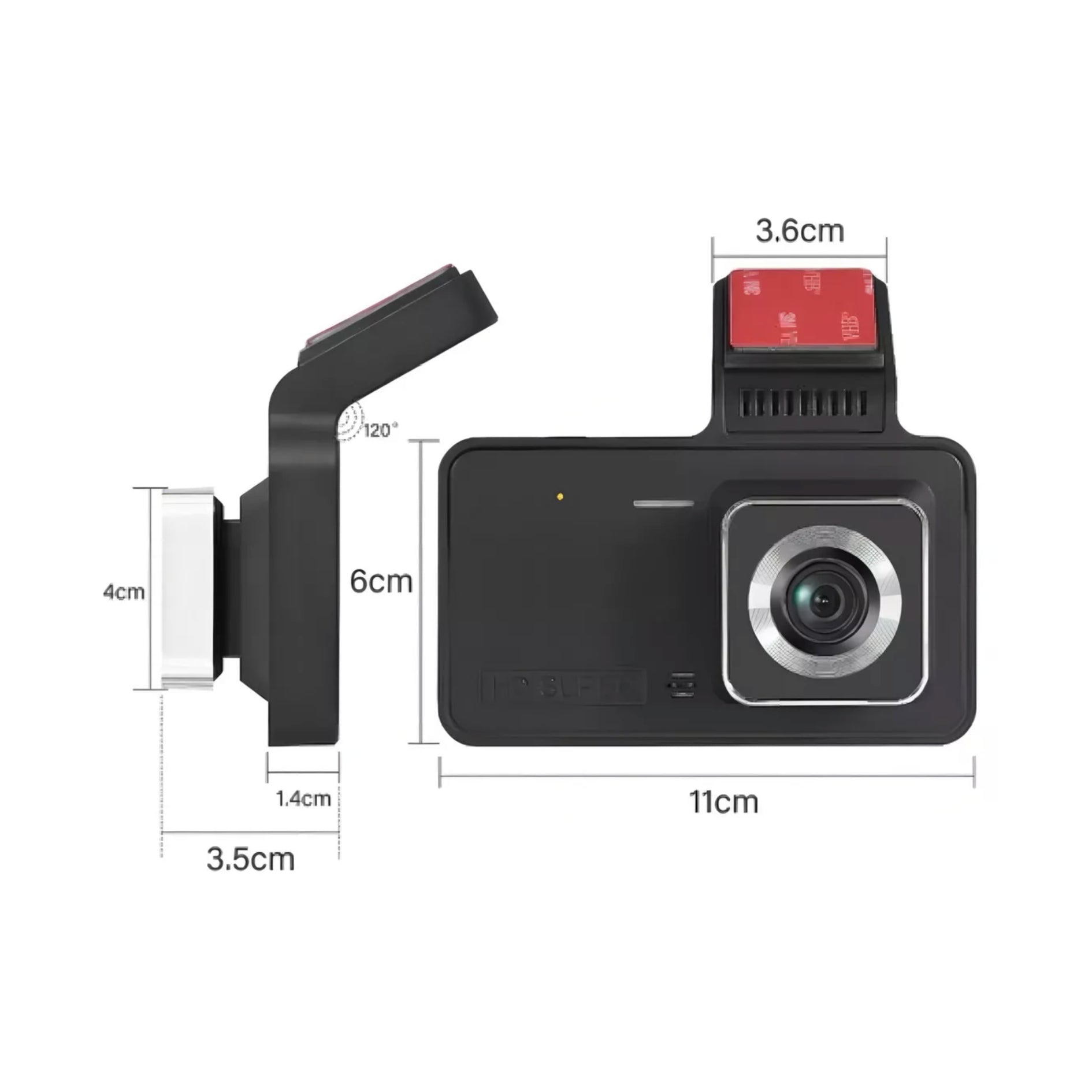 Cámara de Seguridad para Vehículo Dual Lente Full HD 1080p + ENVIO GRATIS
