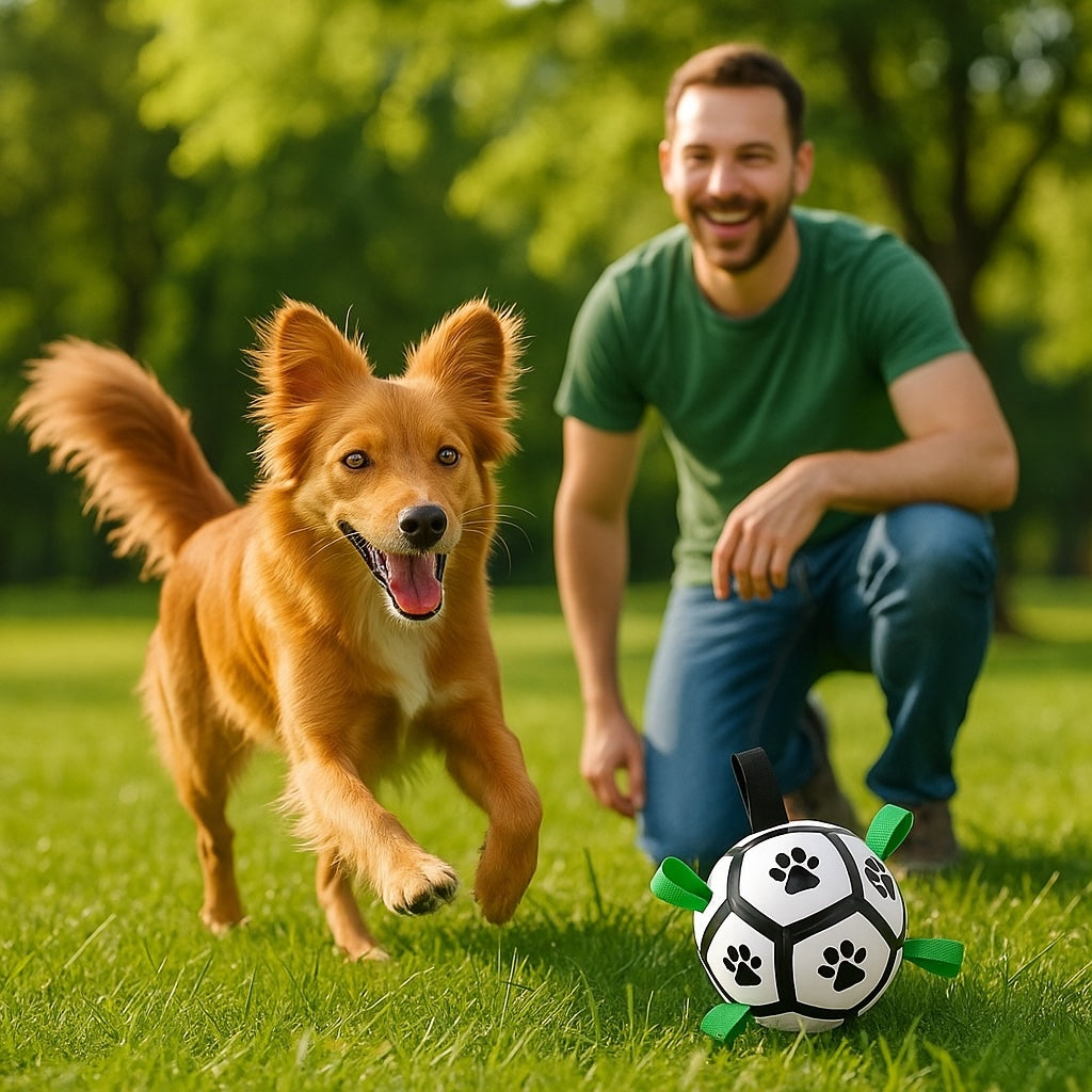 Pelota Interactiva de Agarre para Perros — 15 cm de Diámetro