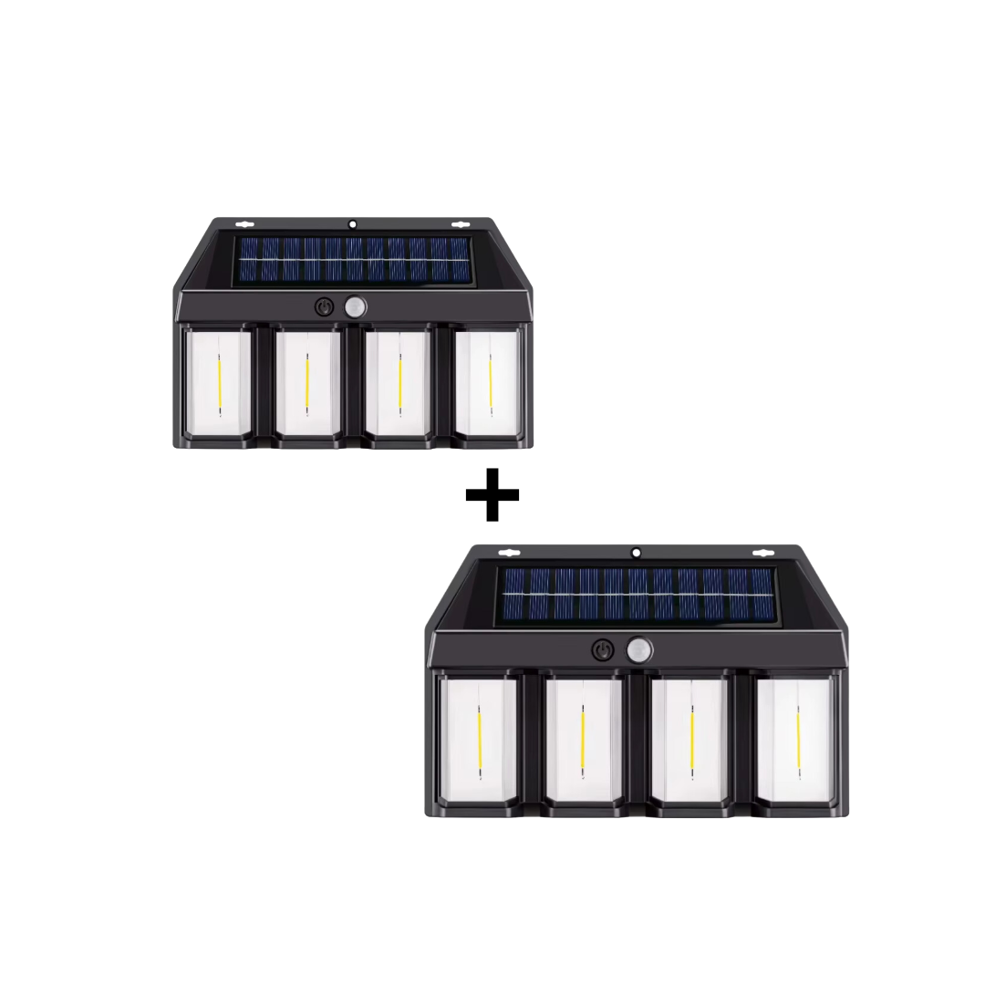 Pack 2 Lámparas Solares con Sensor Movimiento + ENVIO GRATIS