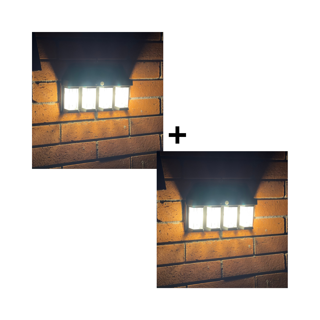 Pack 2 Lámparas Solares con Sensor Movimiento + ENVIO GRATIS
